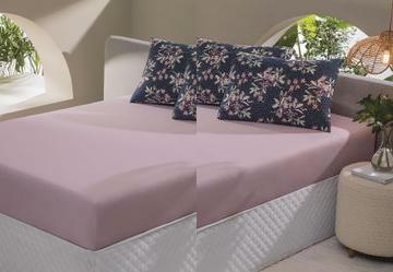 Jogo de Cama Casal Floral Tropical 3 Pe�as