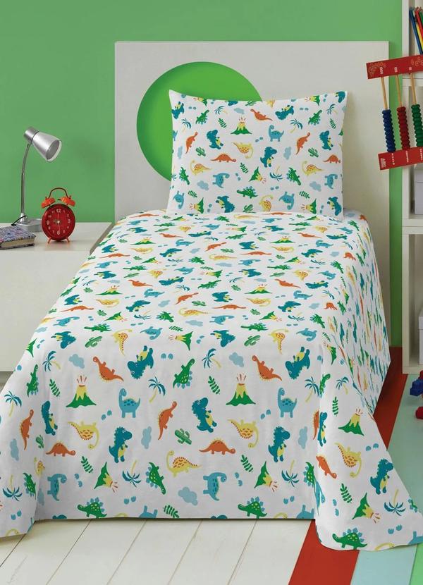 Lepper - Jogo de Cama Dinossauro Solteiro 2 Peças