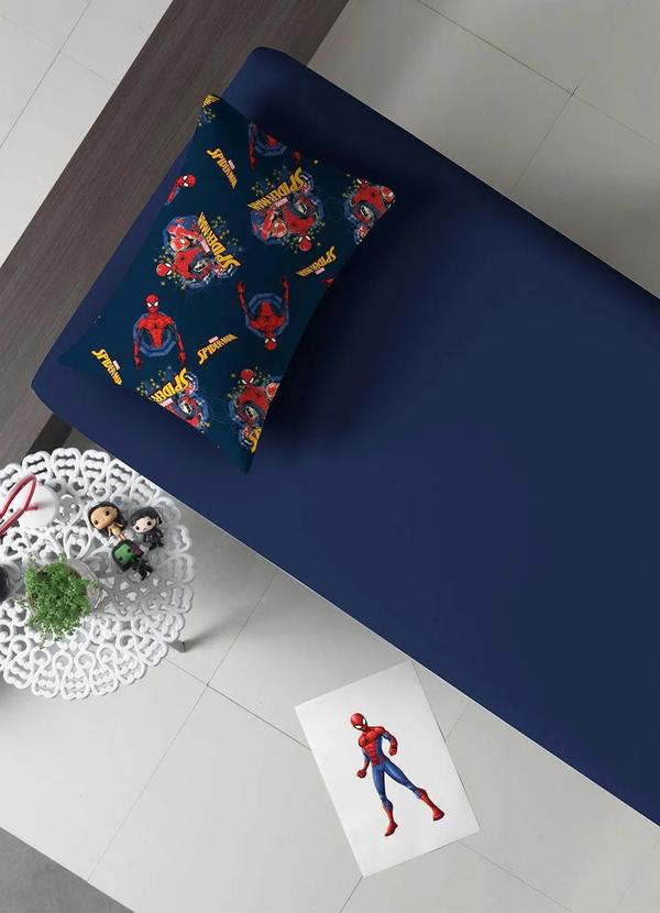 Portallar - Jogo de Cama Malha Spider Solteiro 2 Peças