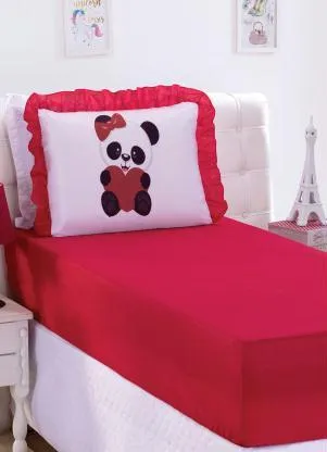 Lar e Lazer - Jogo de Cama Panda Solteiro 2 Peças - LAR E LAZER