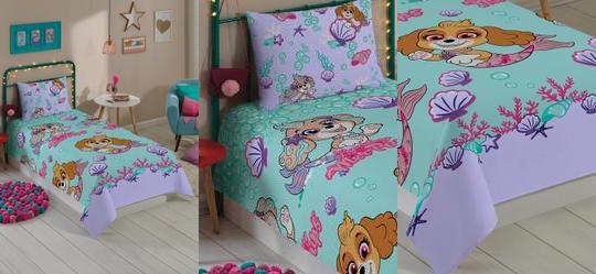 Jogo de Cama Patrulha Menina Solteiro 2 Pe�as