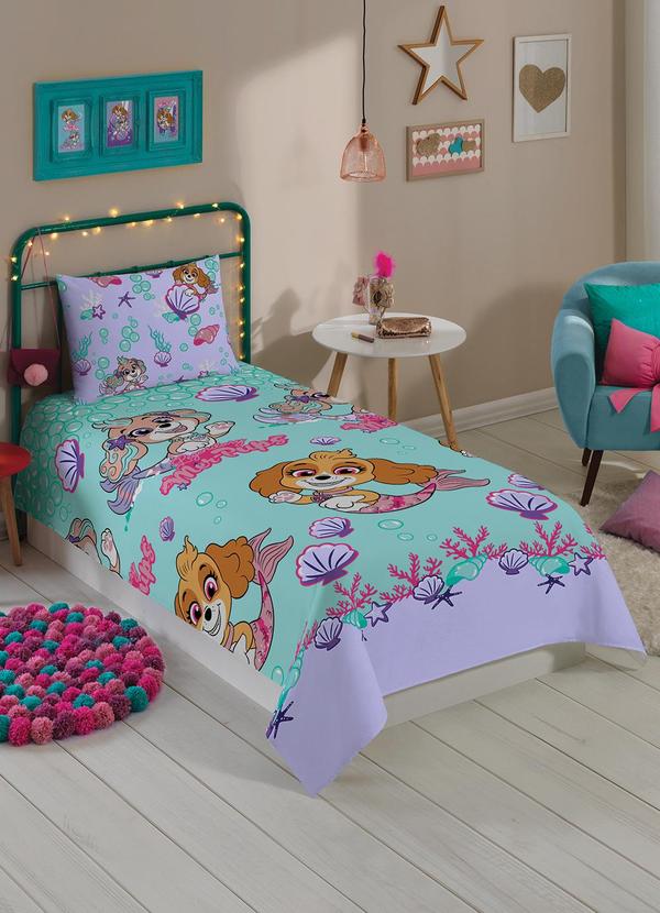 Jogo de Cama (Patrulha Menina (Solteiro)) 2 Peas