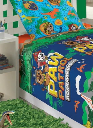 Lepper - Jogo de Cama Patrulha Menino Solteiro 2 Peças - LEPPER