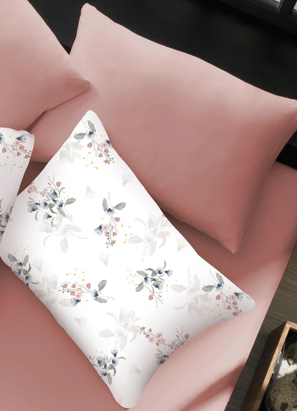 Portallar - Jogo de Cama Queen Classic Floral Rosa 3 Peças 4