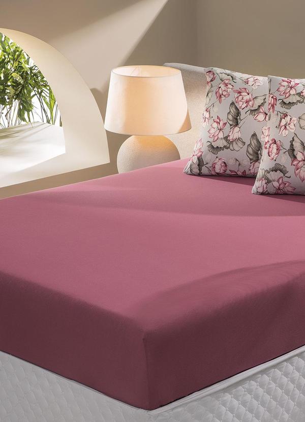 Sul Brasil - Jogo de Cama Queen Floral Rosa 3 Peças