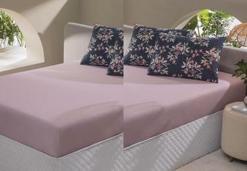 Jogo de Cama Queen Floral Tropical 3 Pe�as