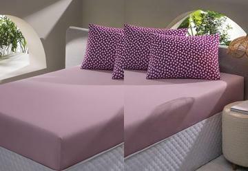 Jogo de Cama Queen Vermelho Cora��es 3 Pe�as