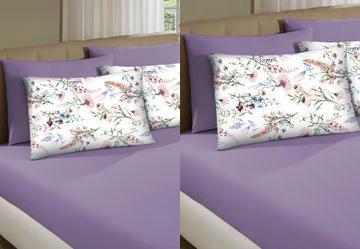 Jogo de Cama Queen Violeta 3 Pe�as