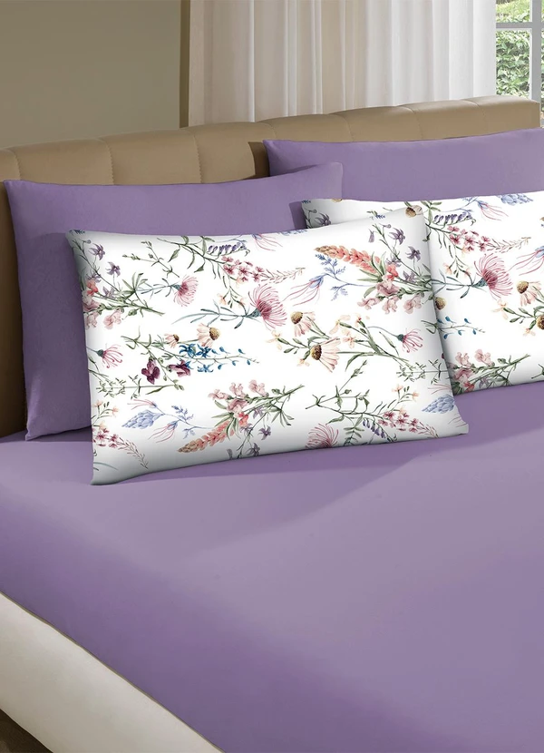 Portallar - Jogo de Cama Queen Violeta 3 Peças