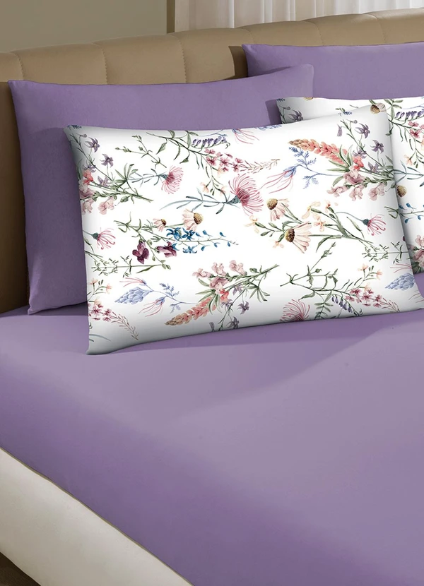 Portallar - Jogo de Cama Queen Violeta 3 Peças 2