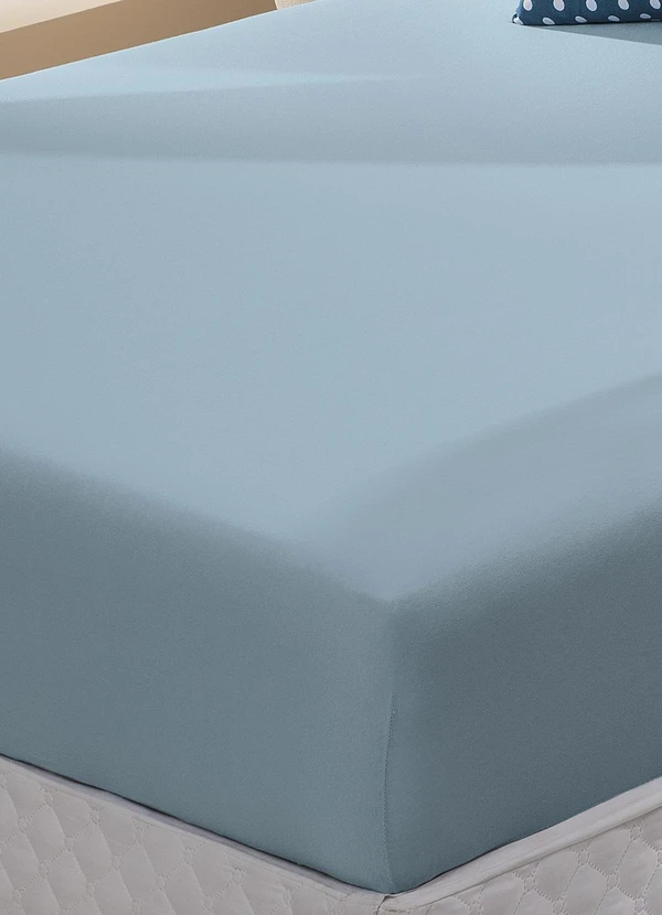 Sul Brasil - Jogo de Cama Solteiro Azul Poá 2 Peças 3