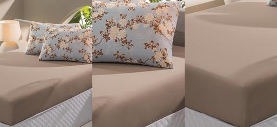 Jogo de Cama Solteiro Floral Azul 2 Pe�as