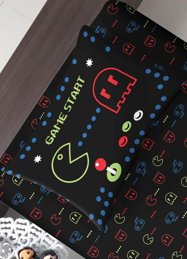 Portallar - Jogo de Cama Solteiro Pac Controle 2 Peças 2