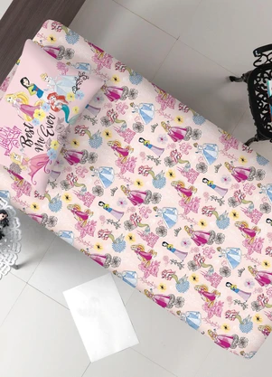 Portallar - Jogo de Cama Solteiro Princesas 2 Peças - PORTALLAR