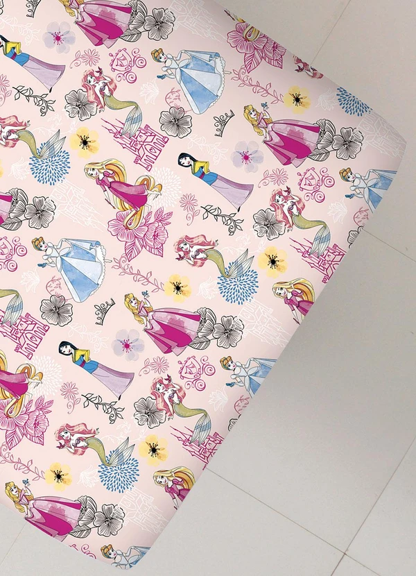 Portallar - Jogo de Cama Solteiro Princesas 2 Peças 3