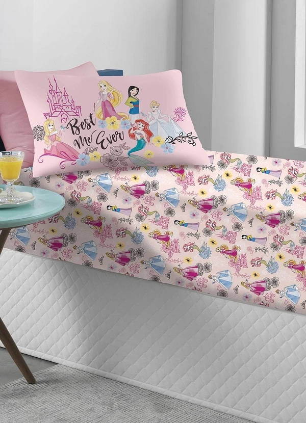 Portallar - Jogo de Cama Solteiro Princesas 2 Peças 4