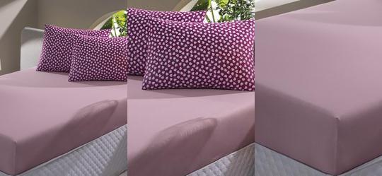 Jogo de Cama Solteiro Rosa Cora��es 2 Pe�as