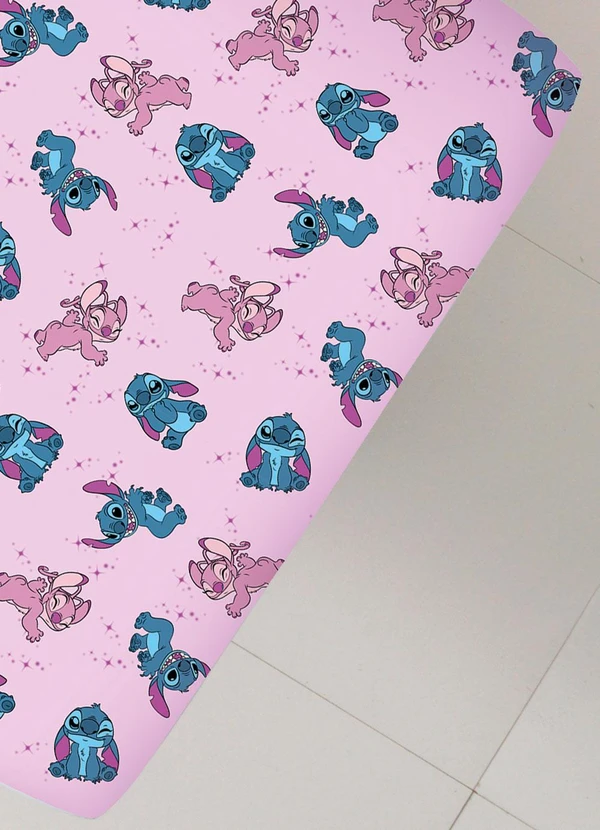 Portallar - Jogo de Cama Solteiro Stitch e Angel 2 Peças 3
