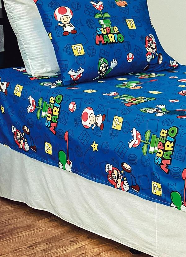 Lepper - Jogo de Cama Super Mario Solteiro 2 Peças 2