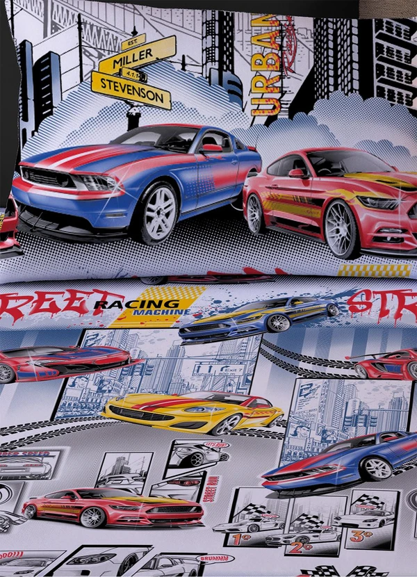 Sul Brasil - Jogo de Solteiro Vivaldi Carros 2 Peças 2