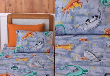 Jogo de Solteiro Vivaldi Dino Space 2 Pe�as