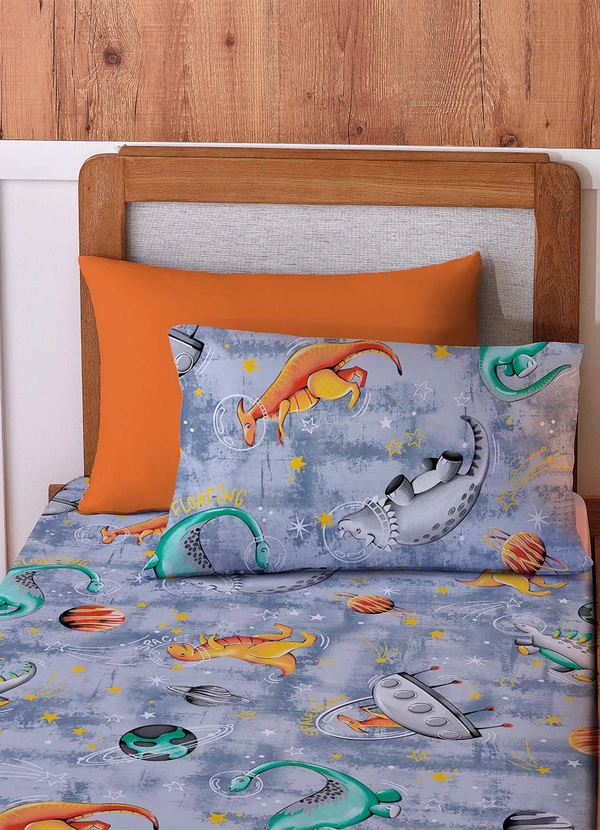 Sul Brasil - Jogo de Solteiro Vivaldi Dino Space 2 Peças