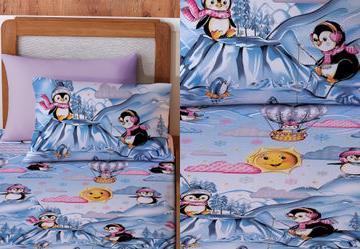 Jogo de Solteiro Vivaldi Pinguim 2 Pe�as