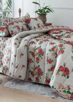 Sultan - Jogo de Cama 140 Fios Vermelho King 4 Peças - SULTAN