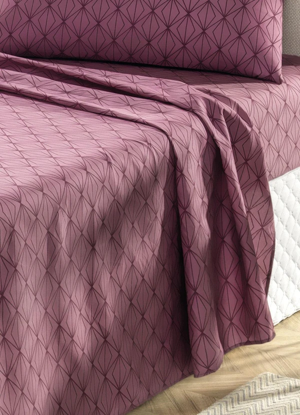 Mundo Lar - Jogo de Cama 150 Fios Azul King 4 Peças 2