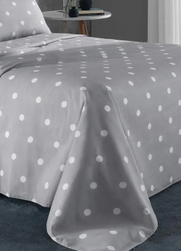 Mundo Lar - Jogo de Cama 150 Fios Cinza King 4 Peças 5