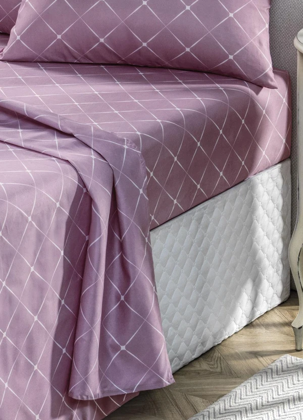 Mundo Lar - Jogo de Cama 150 Fios Listras King 4 Peças 2