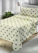 Jogo de Cama 150 Fios Floral King 4 Peas