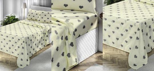 Jogo de Cama 150 Fios Floral King 4 Pe�as