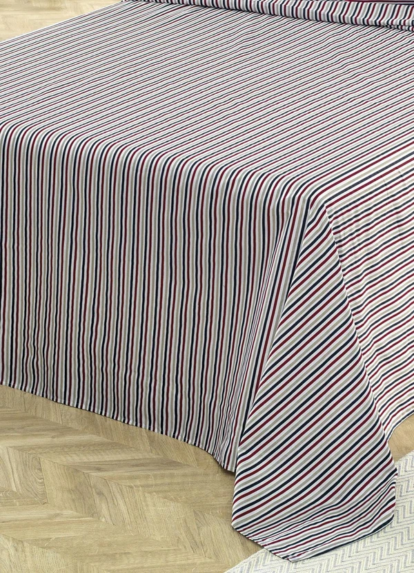 Mundo Lar - Jogo de Cama 150 Fios Listras King 4 Peças 3