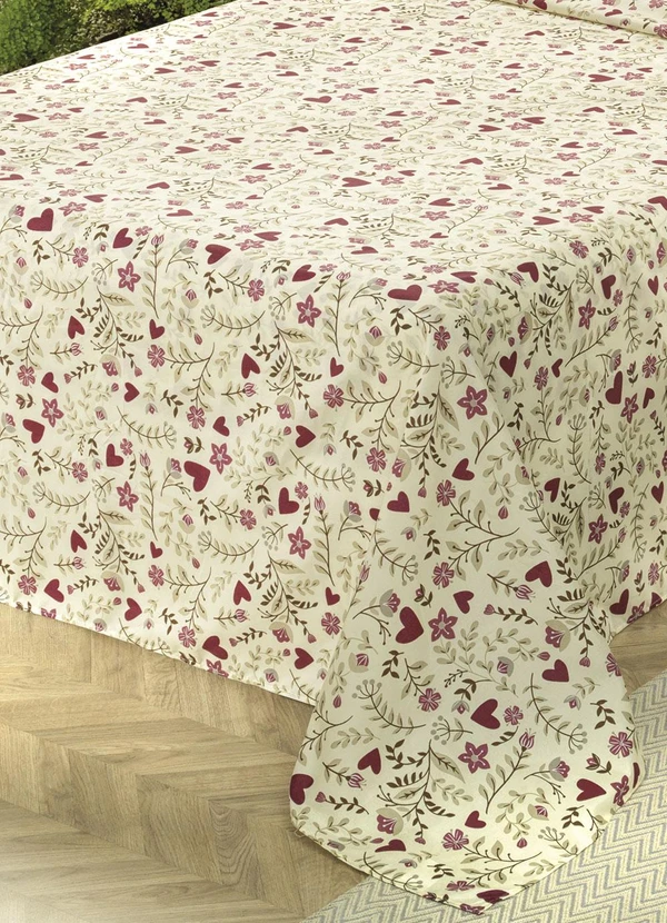 Mundo Lar - Jogo de Cama 150 Fios Floral King 4 Peças 3