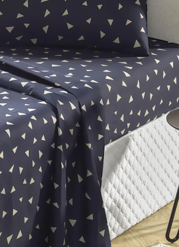 Mundo Lar - Jogo de Cama 150 Fios Listras King 4 Peças 2