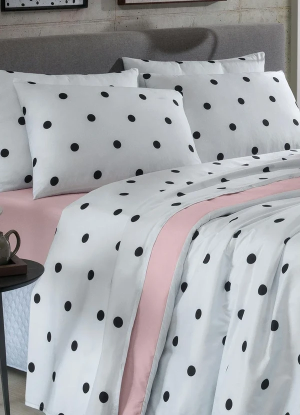 Mundo Lar - Jogo de Cama 150 Fios Poá King 4 Peças 2