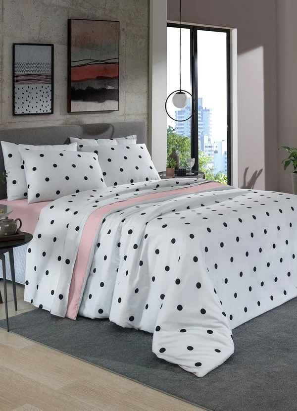 Mundo Lar - Jogo de Cama 150 Fios Poá King 4 Peças 4