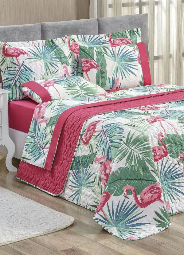 Lar e Lazer - Jogo de Cama 200 Fios Rosa King 3 Peças 3