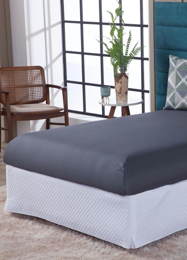 Lar e Lazer - Jogo de Cama Geométrico Cinza King 3 Peças 2