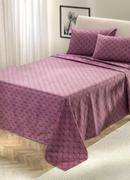 Jogo de Cama 150 Fios Azul Queen 4 Peas