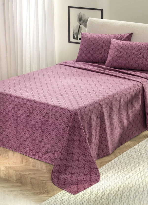 Mundo Lar - Jogo de Cama 150 Fios Azul Queen 4 Peças