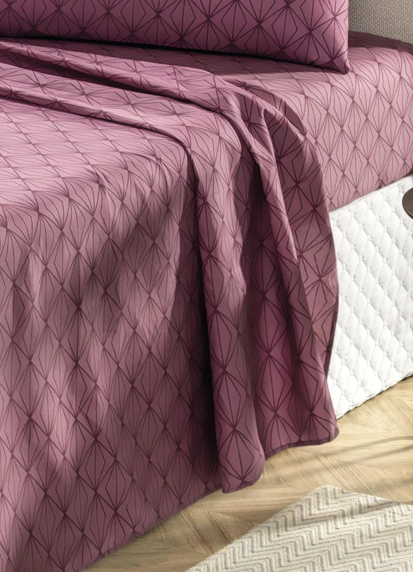 Mundo Lar - Jogo de Cama 150 Fios Azul Queen 4 Peças 2