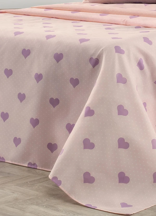 Ligasoft - Jogo de Cama 150 Fios Coração Queen 4 Peças 3