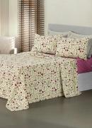 JOGO DE CAMA 150 FIOS (FLORAL (QUEEN)) 4 PEAS