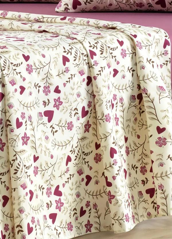Mundo Lar - Jogo de Cama 150 Fios Floral Queen 4 Peças 4