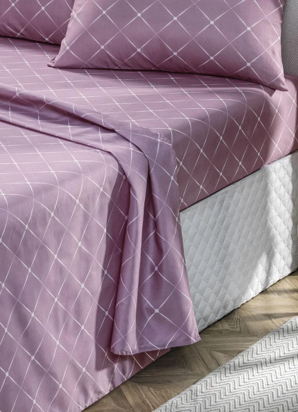 Mundo Lar - Jogo de Cama 150 Fios Floral Queen 4 Peças 2