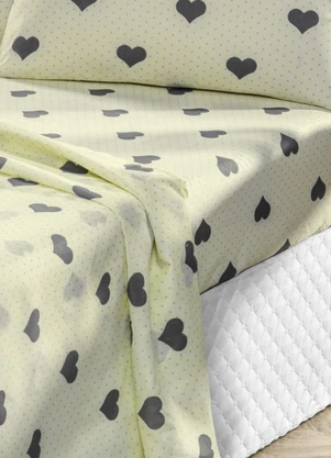 Mundo Lar - Jogo de Cama 150 Fios Floral Queen 4 Peças - MUNDO LAR