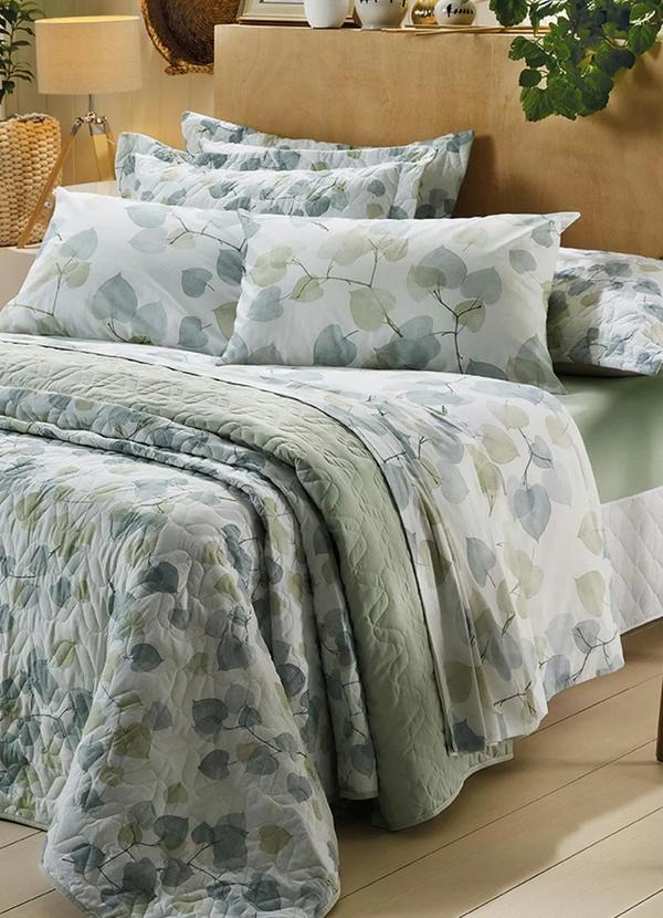 Santista - Jogo de Cama 150 Fios Folhas Queen 4 Peças 2