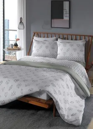 Mundo Lar - Jogo de Cama 150 Fios Geométrico Queen 4 Peças - MUNDO LAR